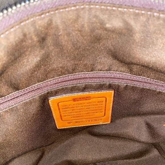 Coach Brown Messenger Bag Purse - Picture 4 of 6